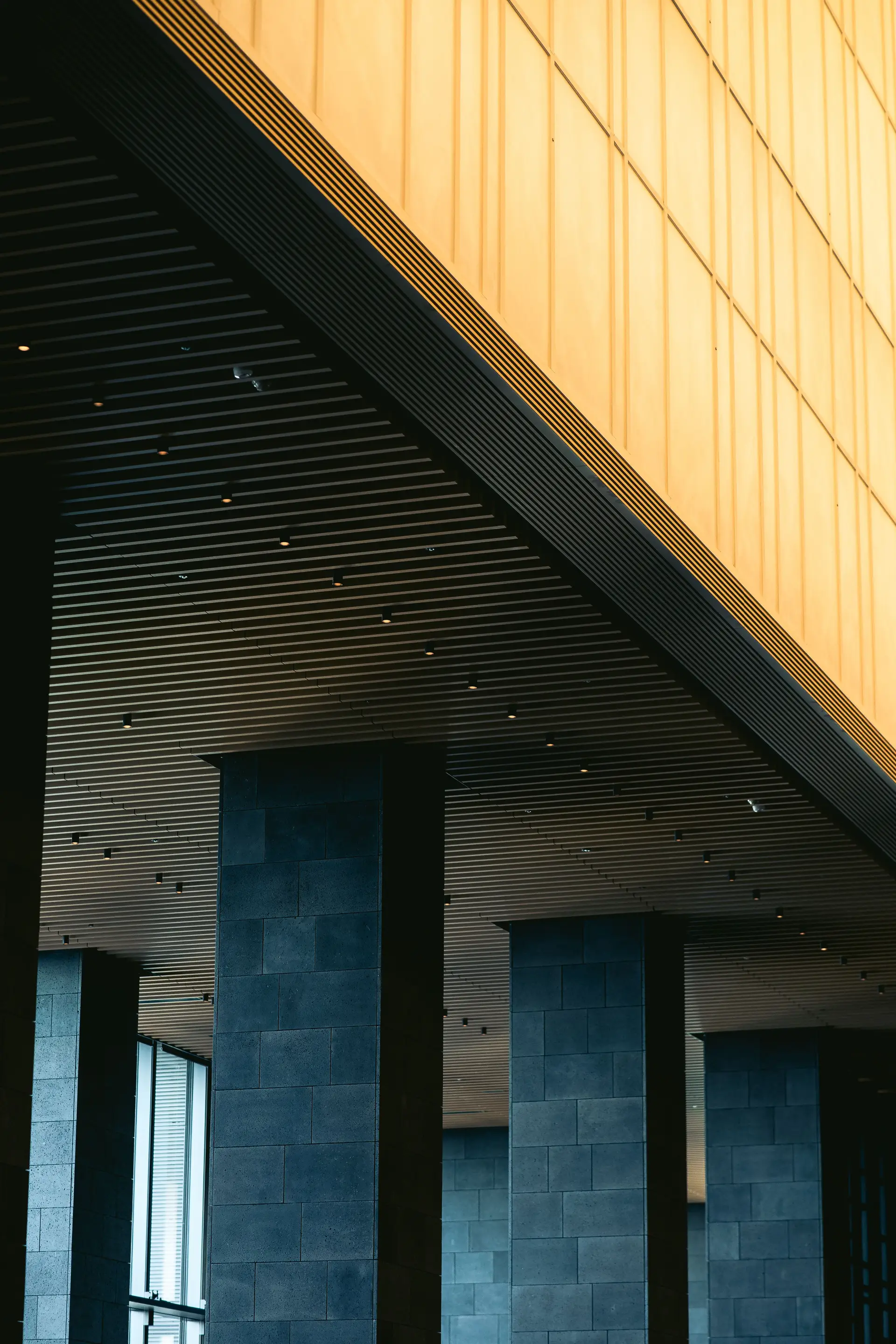 Luxury contemporary hospitality foyer and check-in lobby